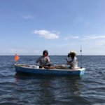 大津漁港、手漕ぎボートで尺アジと太刀魚を狙う！